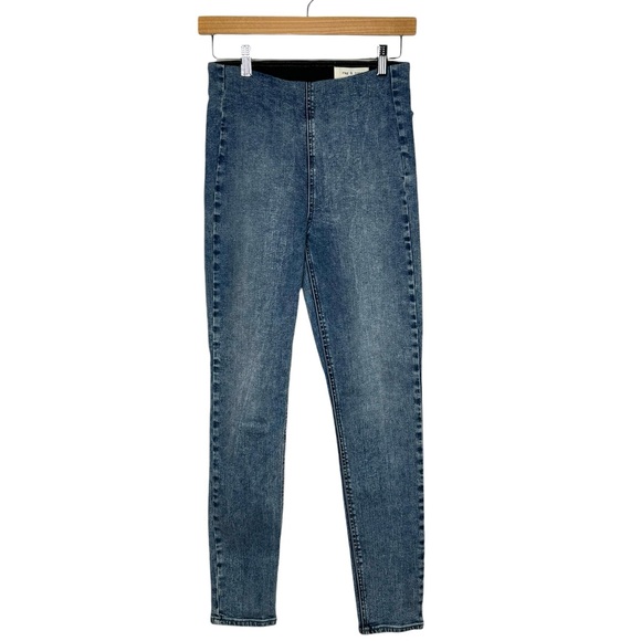 rag & bone | Nina High Rise Pull On Jean in Pearl Small - Picture 2 of 8